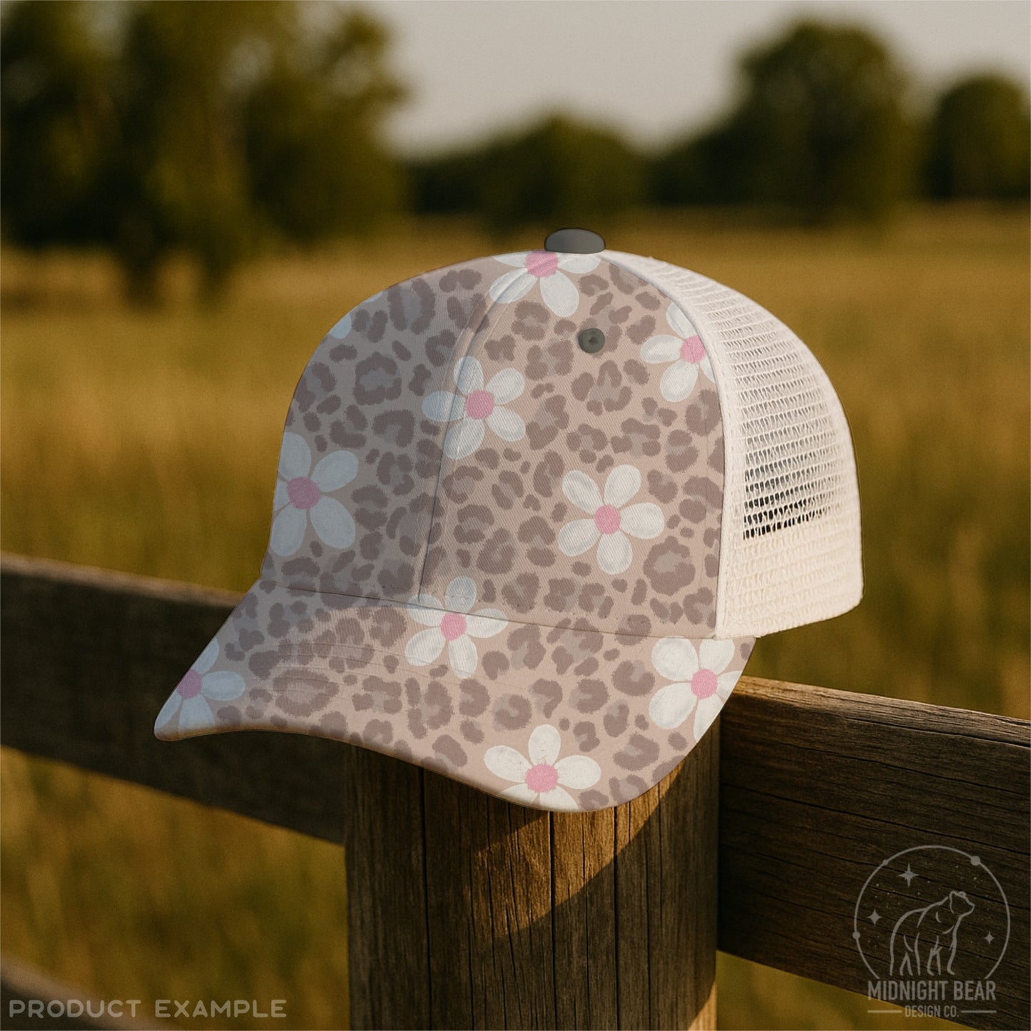 Neutral Daisy Leopard Print Seamless Pattern Soft Taupe Animal Print Digital Paper, Boho Fabric, Digital Scrapbook, Hand Drawn, PNG Download