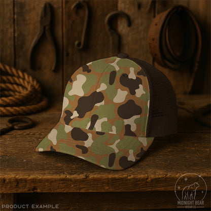 Duck Camo Seamless Pattern, Retro Hunting Camouflage Design, Outdoor Fabric, Wallpaper, Digital Paper, Sublimation, Old School Camo