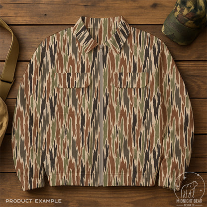 Bark Camo Seamless Pattern Classic Green Brown