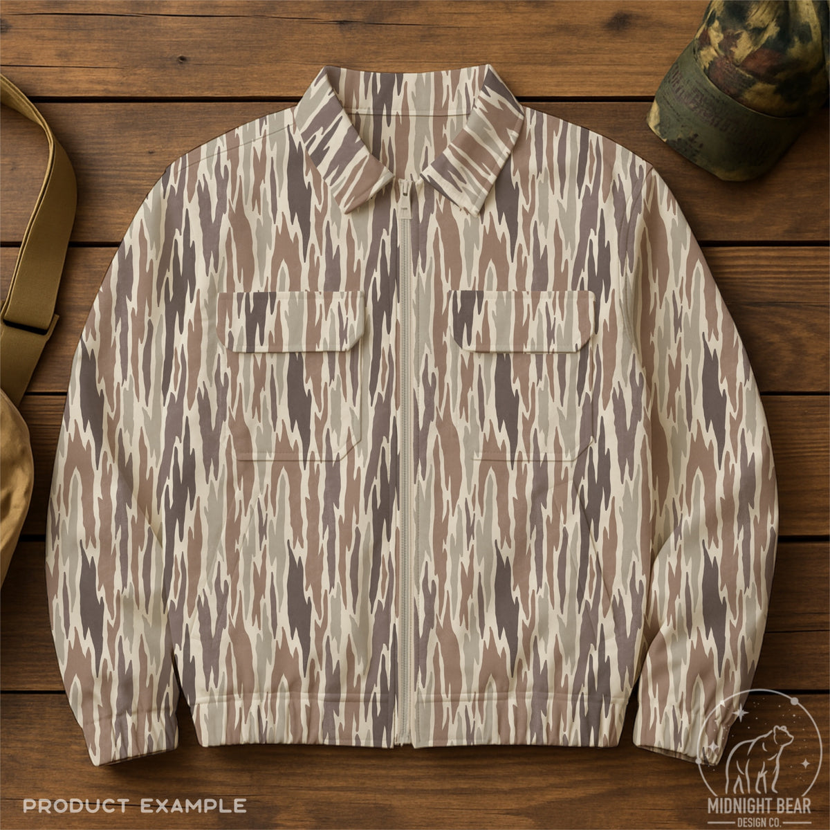 Hickory Bark Camo Seamless Pattern