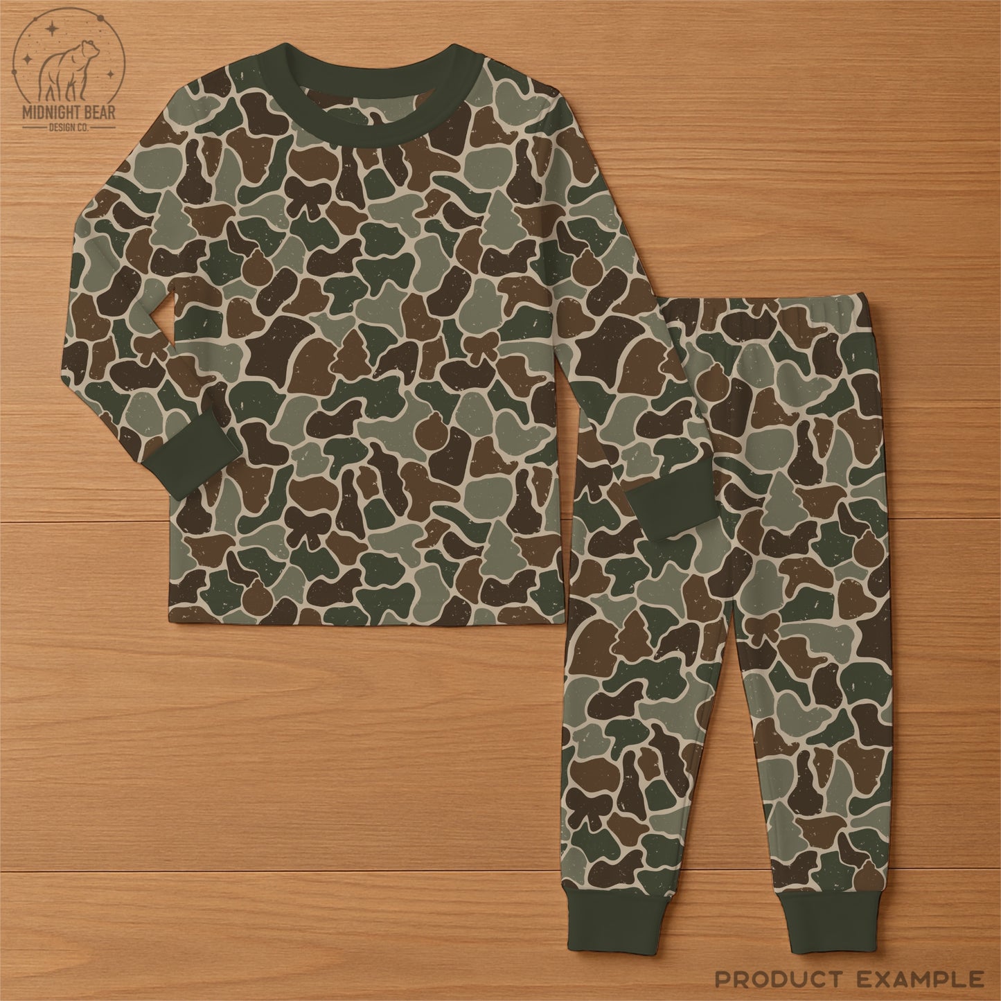 Christmas Camo Seamless Pattern Forest Green
