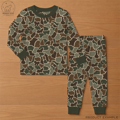 Christmas Camo Seamless Pattern Forest Green
