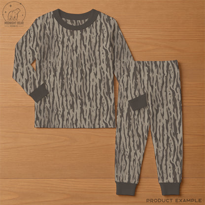 Neutral Bark Camo Seamless Pattern