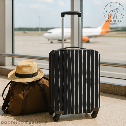 Black &White Wavy Stripe Seamless Pattern