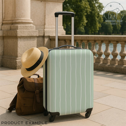 Sage Green Wavy Stripe Seamless Pattern
