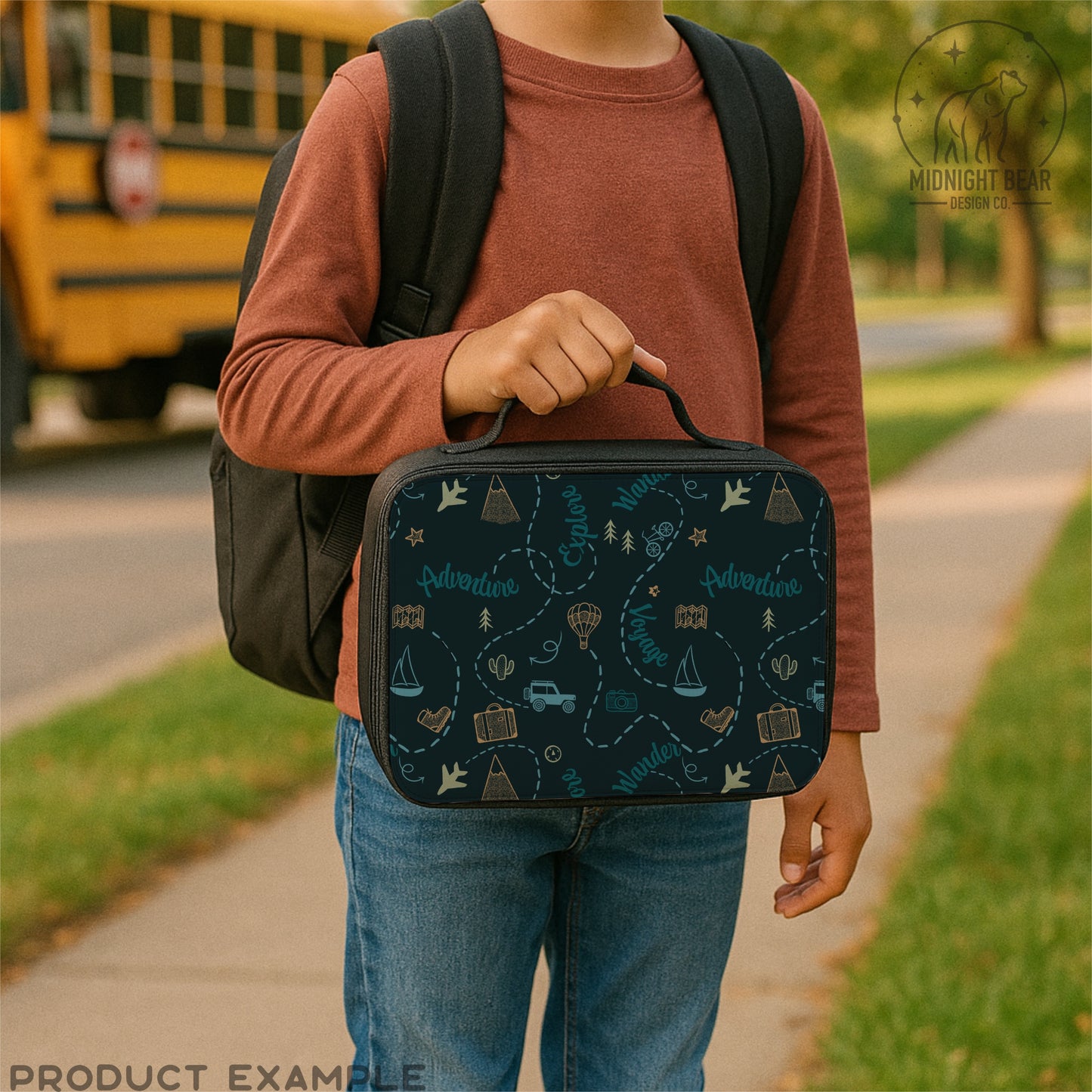 Adventure Doodle Seamless Pattern | Travel Digital Paper, Wanderlust Fabric Design, Explore & Voyage Scrapbook Background, Hand drawn