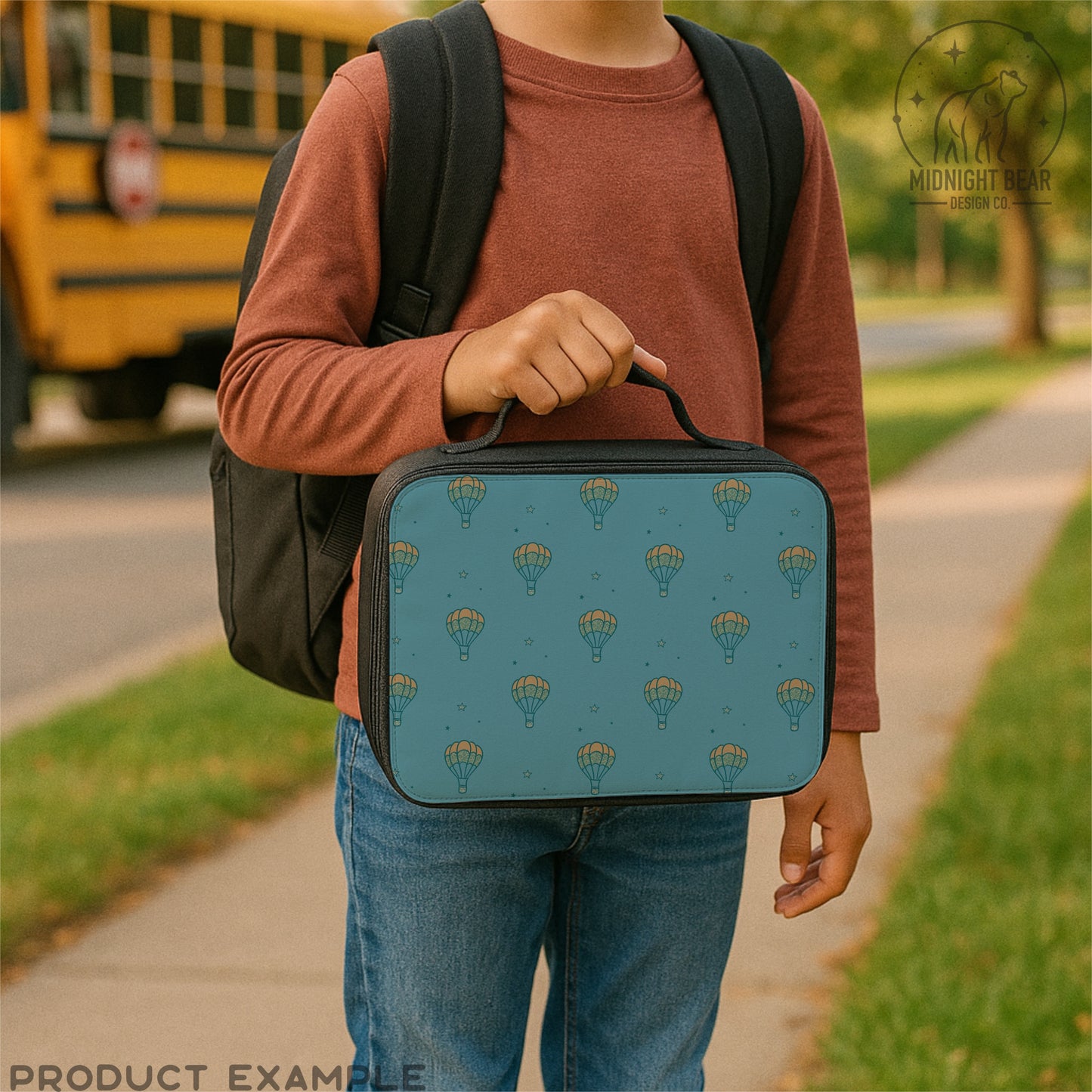 Hot Air Balloon Seamless Pattern | Blue Adventure Sky Design with Stars | Whimsical Travel Digital Paper, Fabric, or Wallpaper, Scrapbook