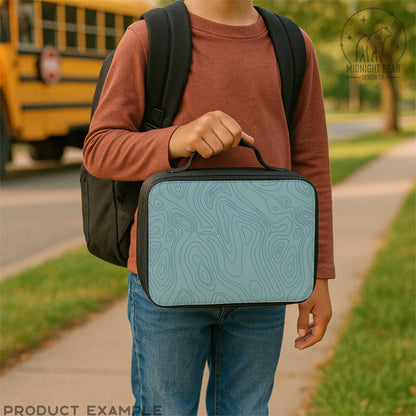 Coastal Blue Topographic Map Seamless Pattern