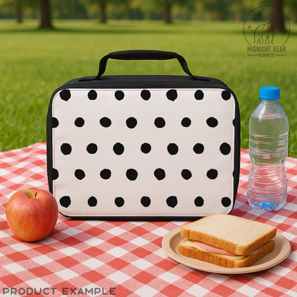 White Black Polka Dot Seamless Pattern | Hand Drawn Imperfect Dots | Modern Minimal Spot Pattern for Fabric, Scrapbook, PNG, minimalist