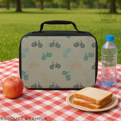 Bicycle Doodle Seamless Pattern, Retro Bike Line Art Design, Adventure Fabric, Wallpaper, Digital Paper, Scrapbook, minimal line art pattern