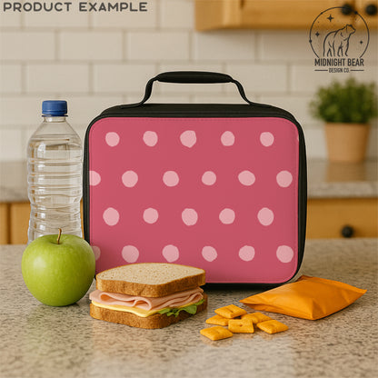 Pink Inky Polka Dot Seamless Pattern