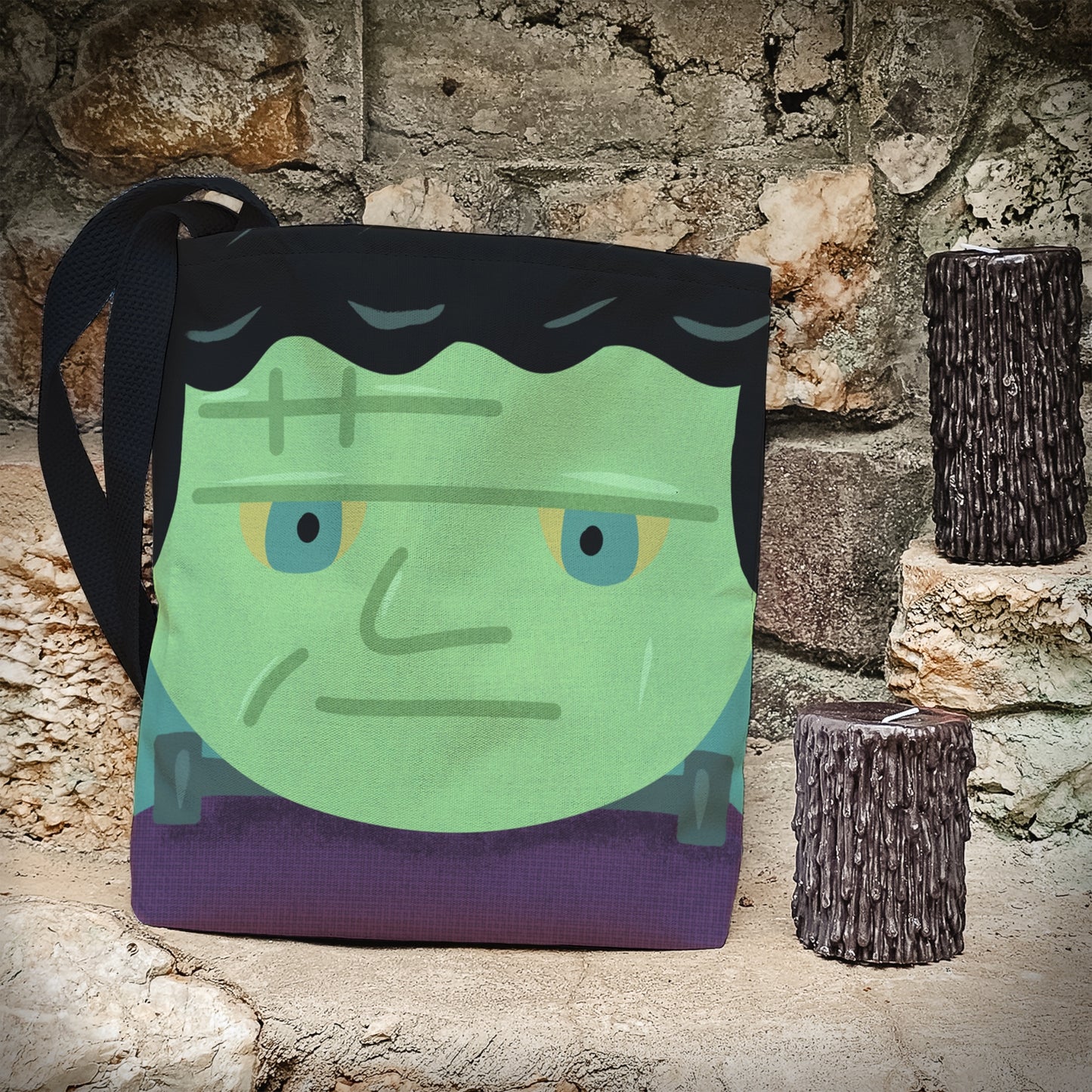 Frankenstein Trick or Treat Bag – 13" Halloween Candy Tote for Kids