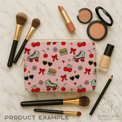 Cherry Bomb Summer Pink Seamless Pattern Instant Digital Download