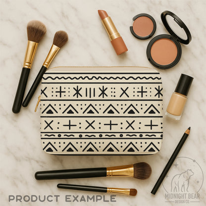 Mud Cloth Seamless Pattern | Tribal Geometric Digital Paper, African Textile Fabric Design, Modern Boho Scrapbook, Hand Drawn PNG Download