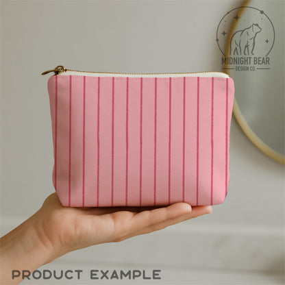 Pink Watercolor Stripe Seamless Pattern, Soft Hand Drawn Line Art Design, Coquette Fabric, Wallpaper, Digital Paper, Scrapbook