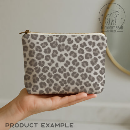 Grey Micro Leopard Print Seamless Pattern | Neutral Animal Print Design | Minimal Safari Fabric, Wallpaper, Digital Paper, vinyl wrap