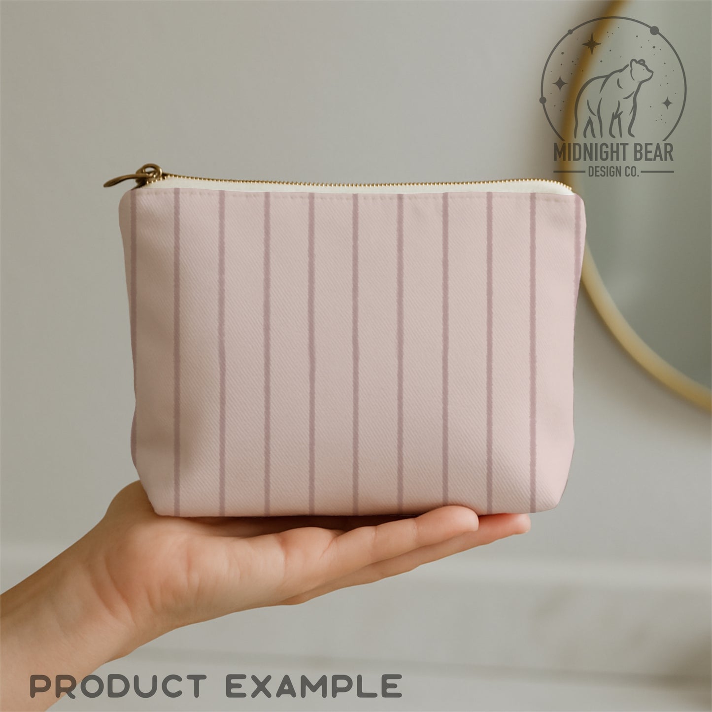 Soft Watercolor Stripe Seamless Pattern | Mauve Vertical Stripe | Minimal Hand-Painted Background, Pink Background, Fabric, Scrapbook