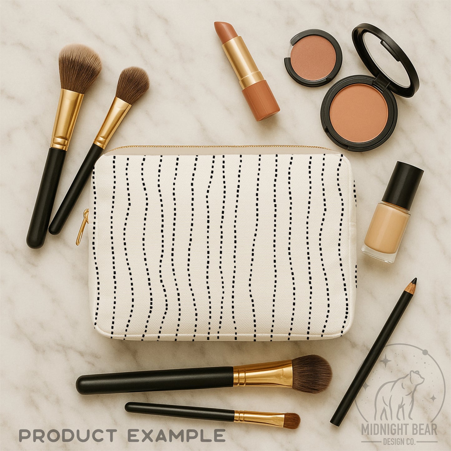 Black Dashed Stripe Seamless Pattern | Hand Drawn Wavy Dash Lines | Minimal Modern Stripe Pattern Fabric, Wrapping Paper, PNG, Background