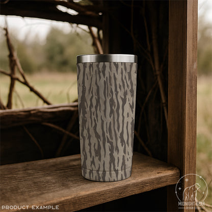 Neutral Bark Camo Seamless Pattern