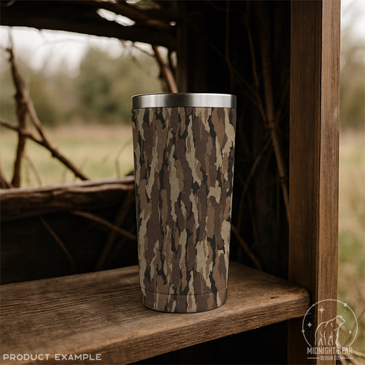 Brown Bark Camo Seamless Pattern, Woodland Timber