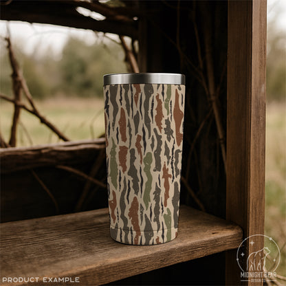 Traditional Bark Camo Seamless Pattern Green and Brown Classic