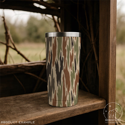 Bark Camo Seamless Pattern Classic Green Brown