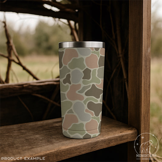 Pink & Sage Duck Camo Seamless Pattern, Vintage Hunting Camouflage Design, Fabric, Wallpaper, Digital Paper, Sublimation, Old School Camo