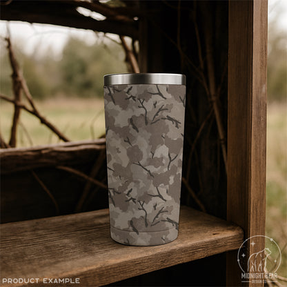 Stone Neutral Brushline Camo Seamless Pattern