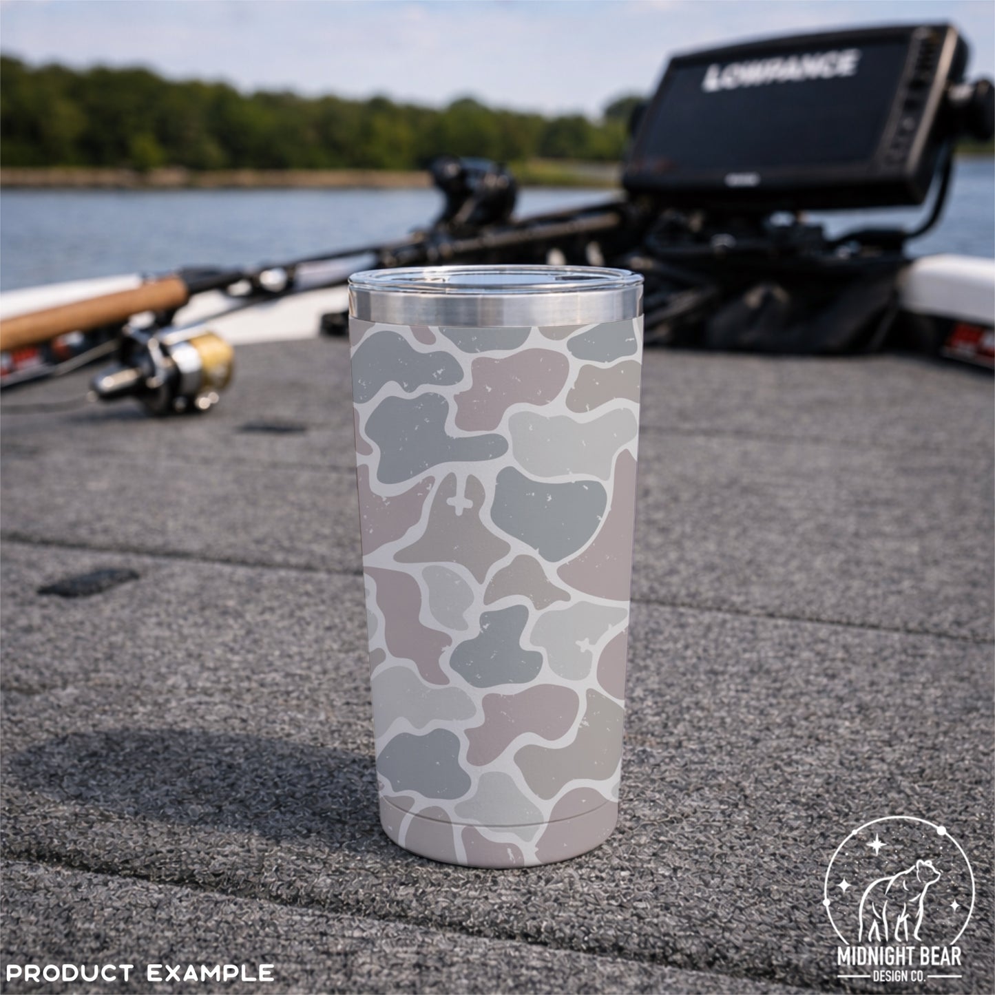 Hidden Cross Duck Camo Seamless Pattern Blue Grey