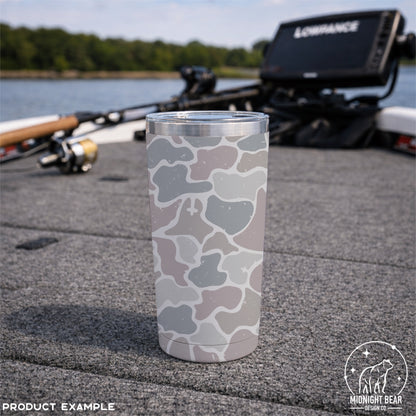 Hidden Cross Duck Camo Seamless Pattern Blue Grey