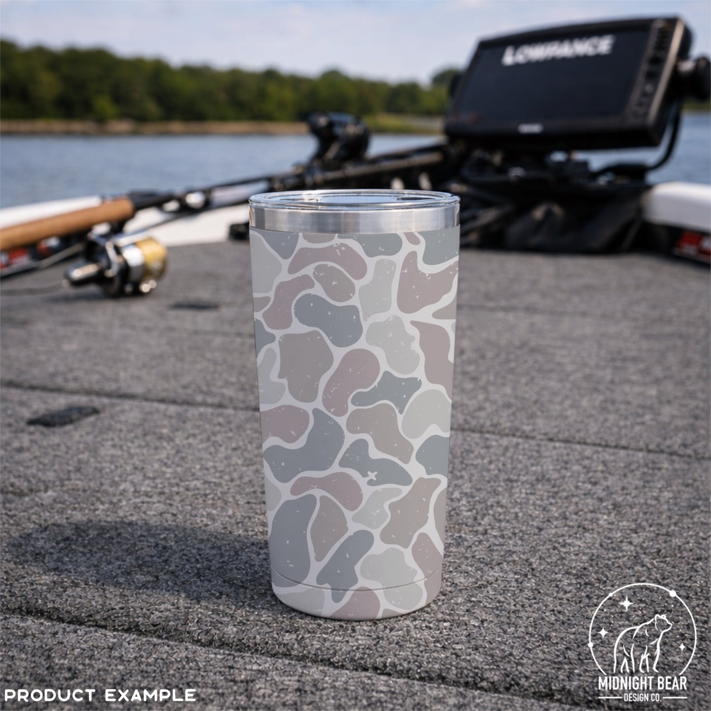 Hidden Cross Duck Camo Seamless Pattern Blue Grey