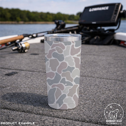Hidden Cross Duck Camo Seamless Pattern Blue Grey