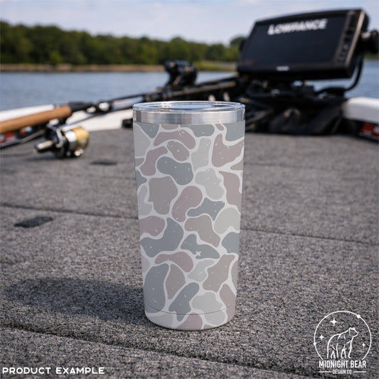 Hidden Cross Duck Camo Seamless Pattern Blue Grey
