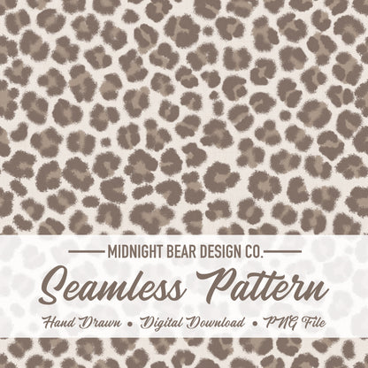 Beige Micro Leopard Print Seamless Pattern | Soft beige Neutral Animal Print Design | Minimal Safari Fabric, Wallpaper, Digital Paper