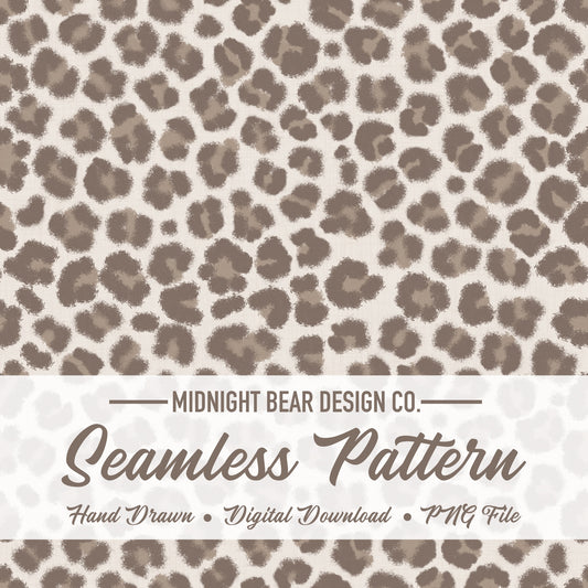 Beige Micro Leopard Print Seamless Pattern | Soft beige Neutral Animal Print Design | Minimal Safari Fabric, Wallpaper, Digital Paper