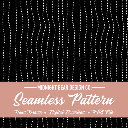 Black and White Dash Stripe Seamless Pattern | Modern Minimal Abstract Line Design | Digital Paper, Fabric, or Wallpaper Background
