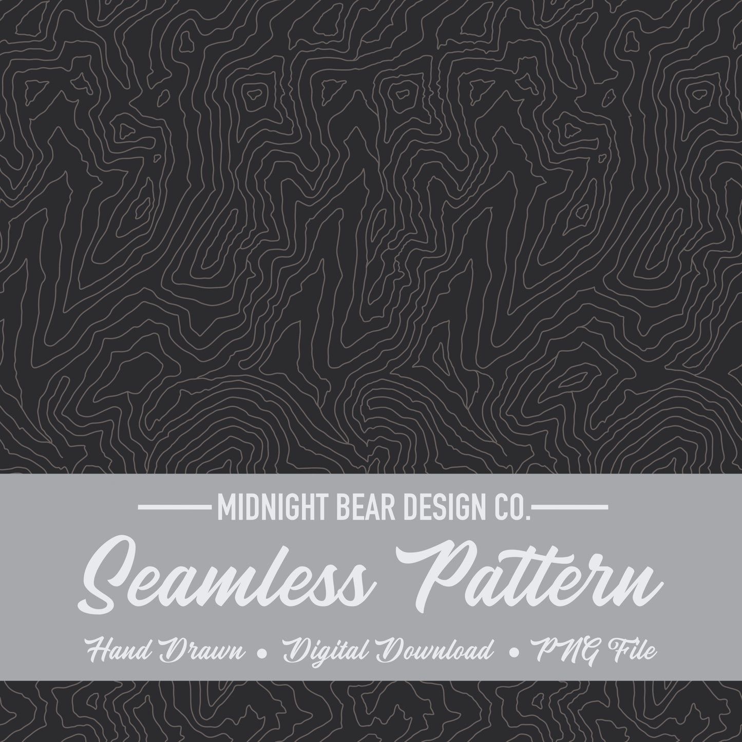 Topographic Map Seamless Pattern | Charcoal Contour Lines | Modern Outdoor Terrain Design, topographic map, hiking seamless, Topo