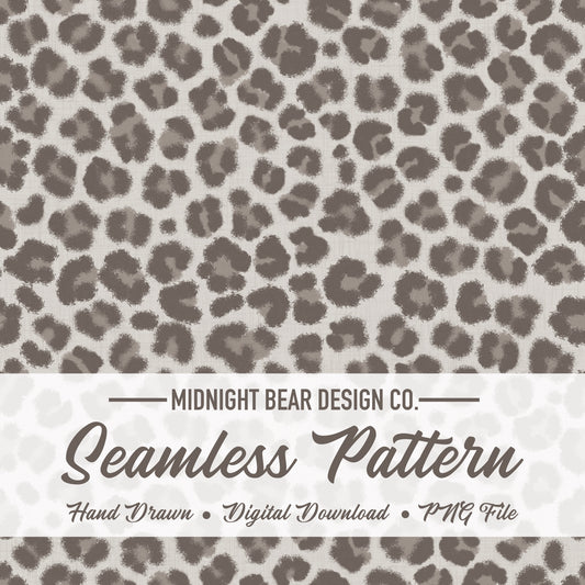 Grey Micro Leopard Print Seamless Pattern | Neutral Animal Print Design | Minimal Safari Fabric, Wallpaper, Digital Paper, vinyl wrap