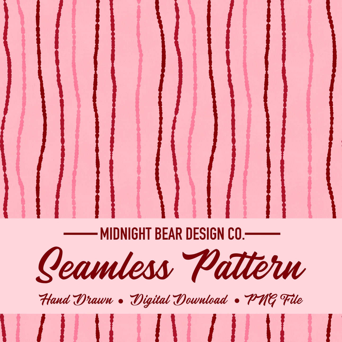 Light Pink Blotted Stripe Seamless Pattern, Hand Drawn Wavy Line Design, Coquette Fabric, Wallpaper, Digital Paper, Scrapbook, boho abstract