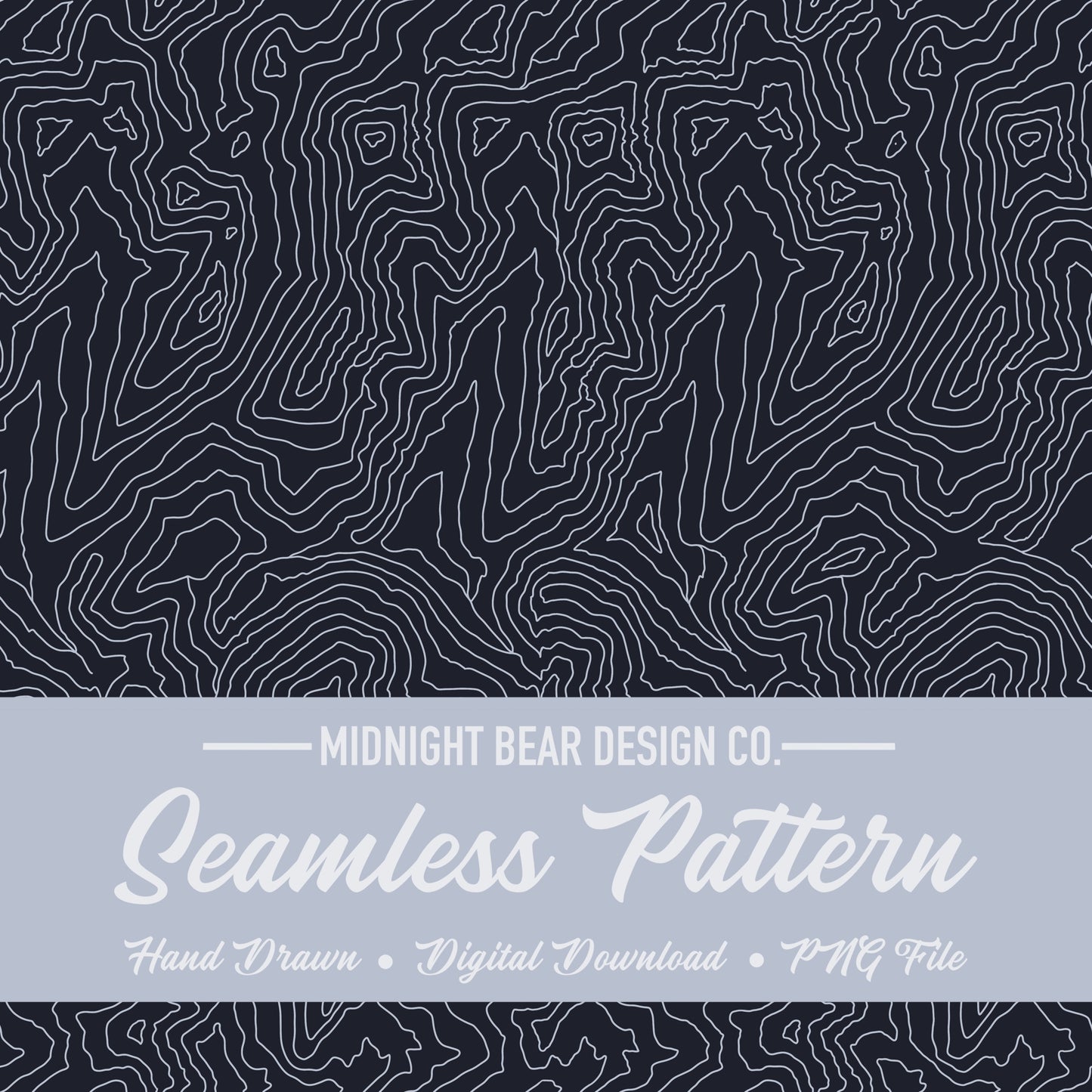 Topographic Map Seamless Pattern | Navy and Grey Contour Lines | Modern Outdoor Terrain Design, topographic map, hiking seamless, Topo