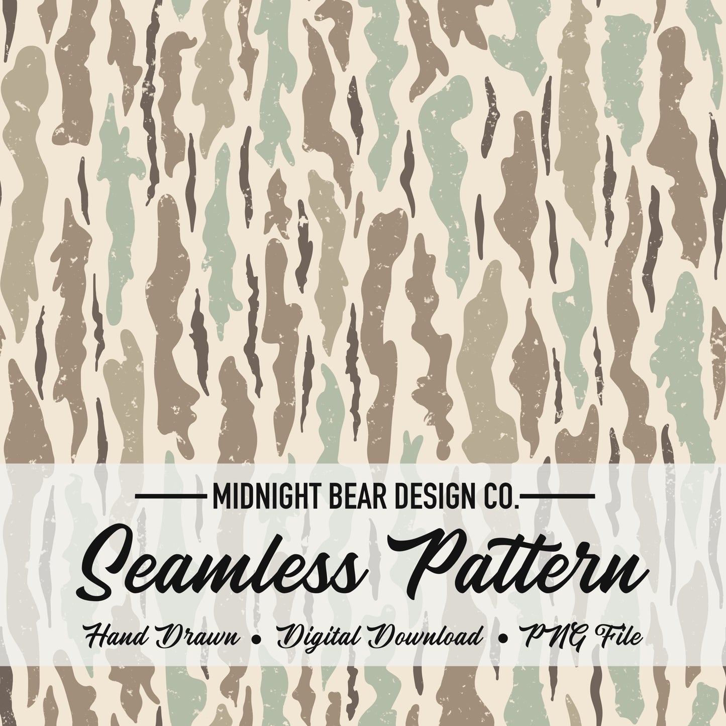 Bark Camo Seamless Pattern Sage Green