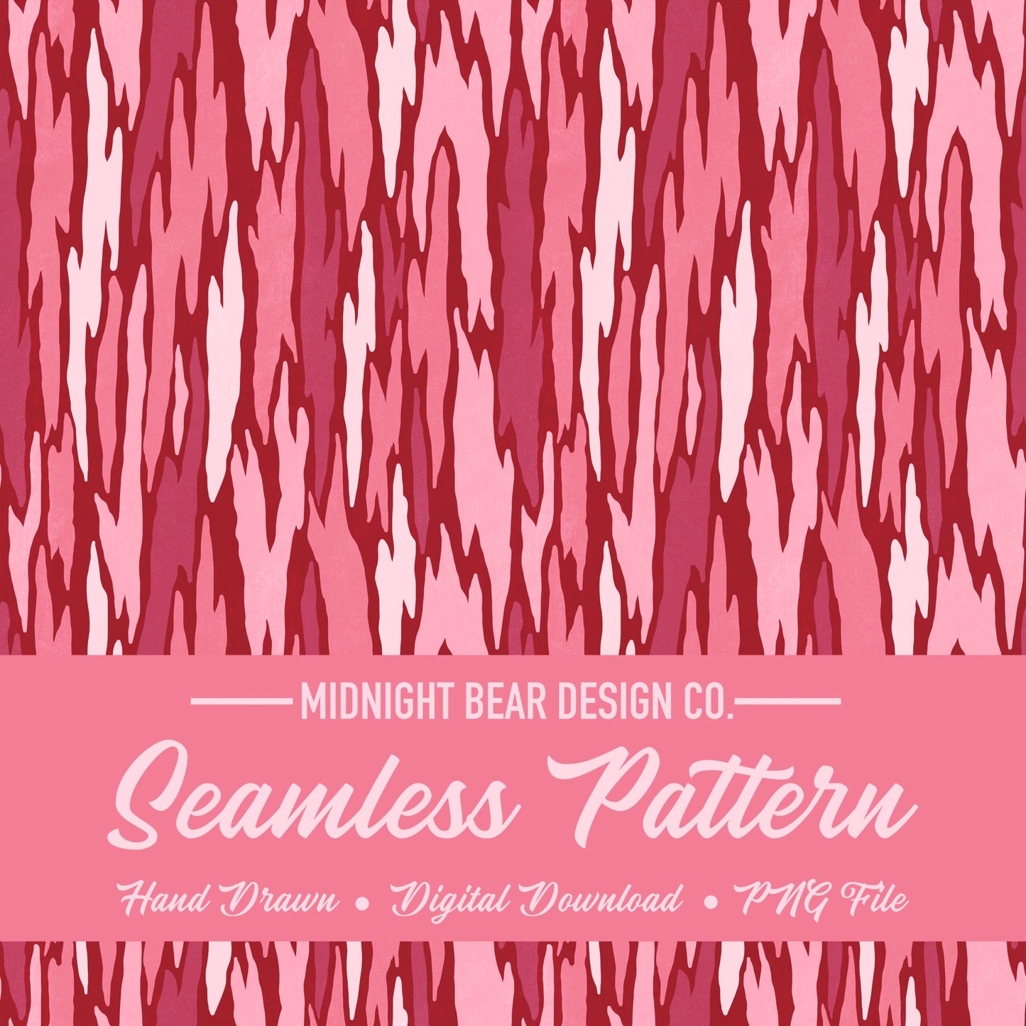 Pink Bark Camo Seamless Pattern, Coquette Timber Camouflage, Hunting & Outdoors Fabric, Wallpaper, Digital Paper, tree bark, feminine camo