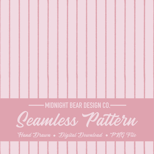 Pink Watercolor Stripe Seamless Pattern | Hand Painted Digital Paper, Minimal Vertical Line Fabric, Modern Scrapbook Background, Nursery