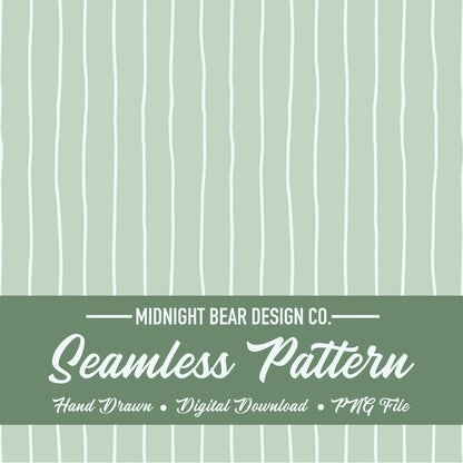 Sage Green Wavy Stripe Seamless Pattern