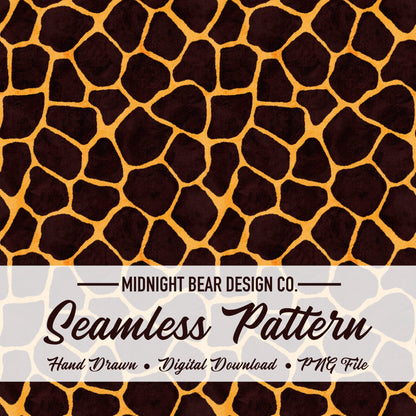 Yellow Giraffe Print Seamless Pattern | Playful Animal Skin Design | Modern Safari Fabric, Scrapbook, Digital Paper, coquette animal print