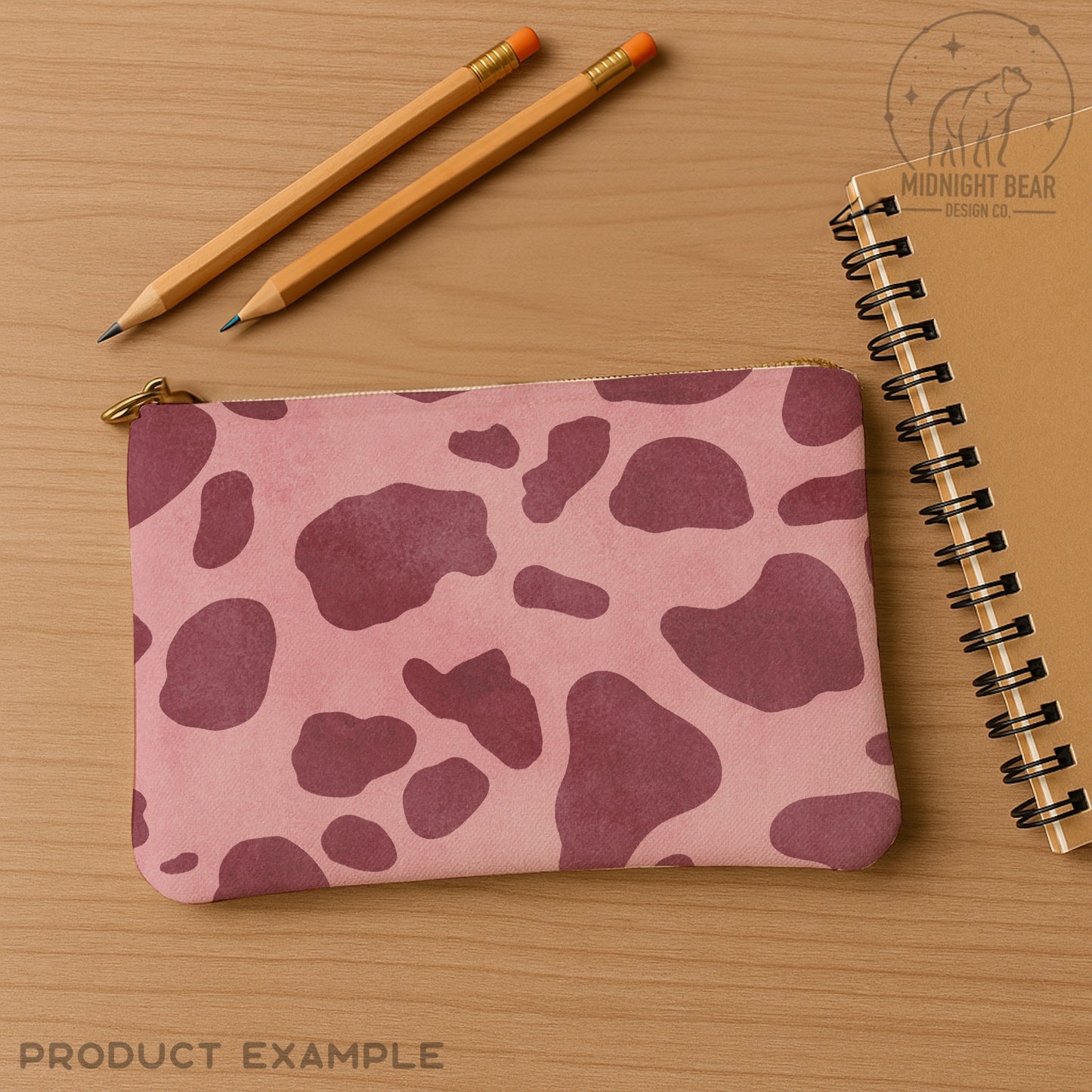 Pink Cow Print Seamless Pattern | Pink Animal Print Farmhouse