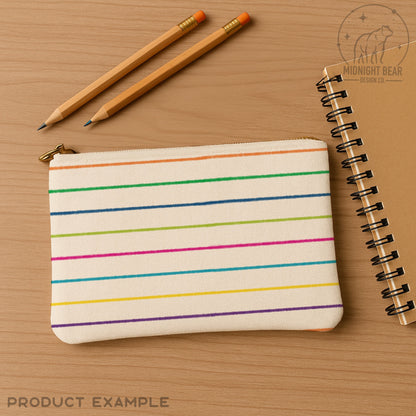 Neon Rainbow Stripe Seamless Pattern
