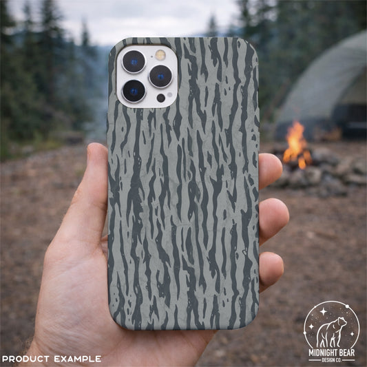 Blue Smoke Bark Camo Seamless Pattern