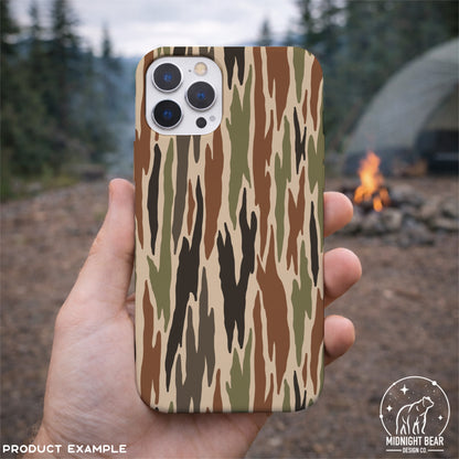 Bark Camo Seamless Pattern Classic Green Brown