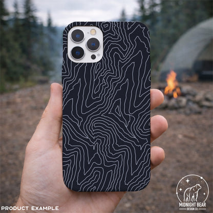 Topographic Map Seamless Pattern | Navy and Grey Contour Lines | Modern Outdoor Terrain Design, topographic map, hiking seamless, Topo